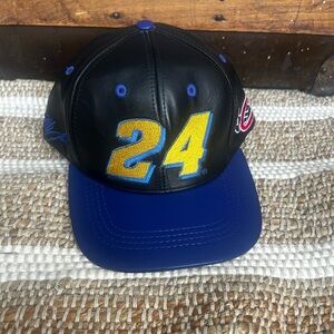 Jeff Gordon Hat Leather Strapback Cap Dupont Competitors View NASCAR Racing